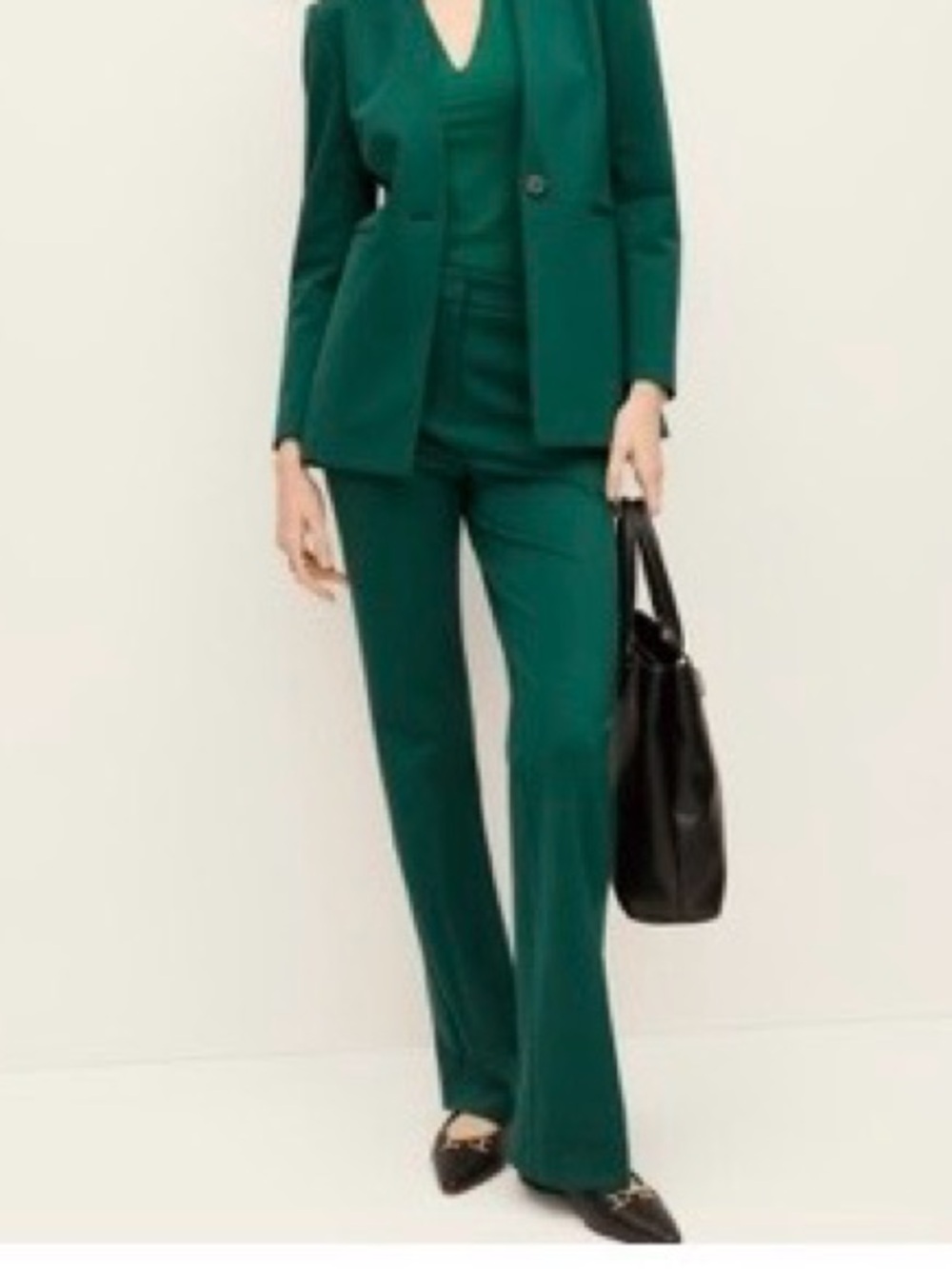 Ann Taylor Ponte Skinny flare Trousers in shade tree